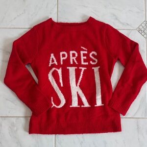 cupcakes & cashmere Vibrant Red Après Ski Sweater
